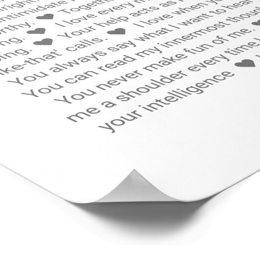 50我々があなたを愛する結婚理由ポーを愛する ポスター (角)