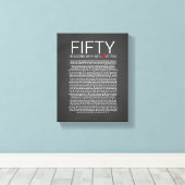 50我々があなたを愛する結婚理由 キャンバスプリント (インサイチュ (ウッドフロア))