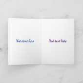 50才で素敵な誕生日おめでとう面白い羊の漫画 カード (内部)