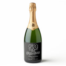 50才の華麗なる誕生日 レトロ風バルーン文字