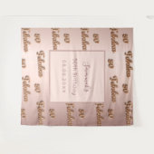 50才の誕生日におすすめのローズゴールドの美しい名前 タペストリー (正面(横))