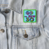 50新しい30の誕生日の好意ボタン 缶バッジ (インサイチュ)
