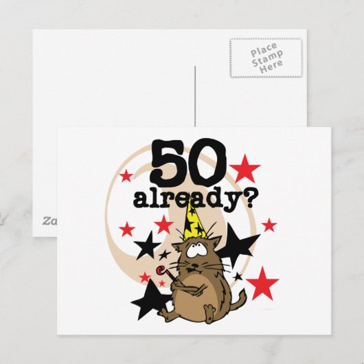 50既に誕生日 ポストカード (正面/裏面)