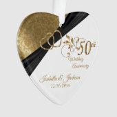 50日💕記念結婚デザイン オーナメント (正面)