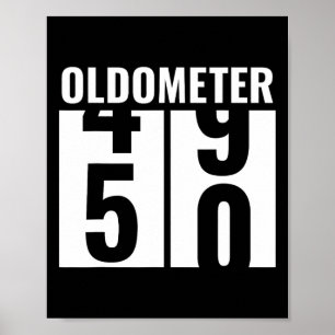 50日50誕生日おもしろいギフト男性女性回転計49 ポスター