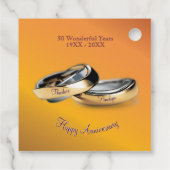 50日✨💛ゴールデン結婚リングや輪記念日 フェイバータグ (裏面)