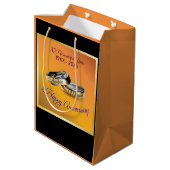 50日✨💛ゴールデン結婚リングや輪記念日 ミディアムペーパーバッグ (裏面アングル)