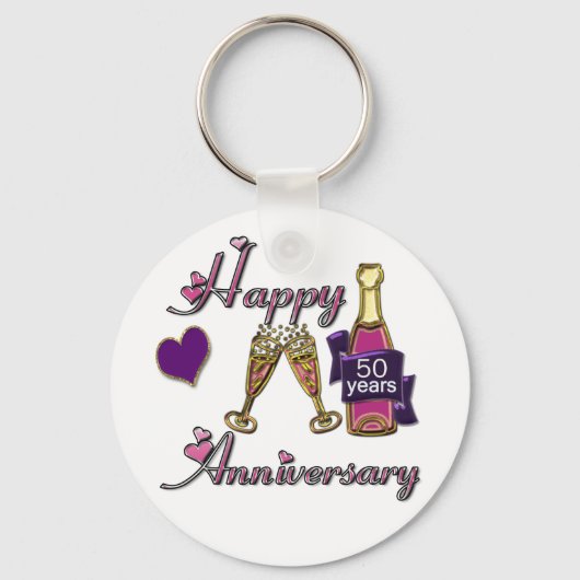 50日。記念日 キーホルダー (正面)