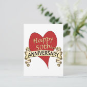 50日。記念日 ポストカード (スタンド正面)