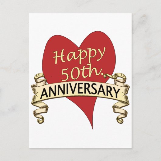 50日。記念日 ポストカード (正面)