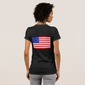 50星米国の旗 Tシャツ (裏面フル)