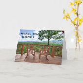 50時にロックする準備は？ カード (黄色い花)