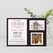 50枚と素晴らしいパーティー写真 招待状 (スタンド正面)