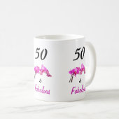 50枚と50枚誇りを持ったの写真を撮る コーヒーマグカップ (正面右)