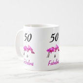 50枚と50枚誇りを持ったの写真を撮る コーヒーマグカップ (正面左)