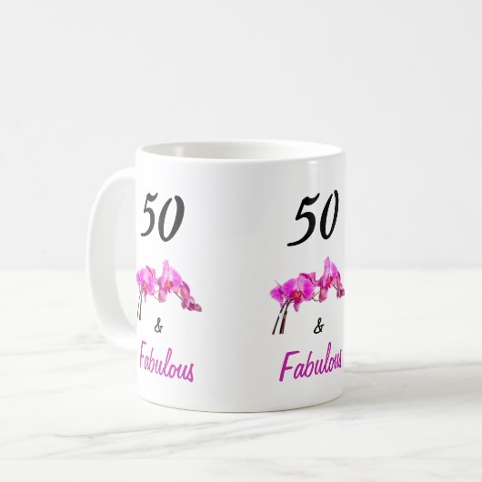 50枚と50枚誇りを持ったの写真を撮る コーヒーマグカップ (正面左)