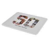 50枚のフォトコラージュ カッティングボード (角)