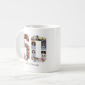 50枚のフォトコラージュ コーヒーマグカップ (正面左)