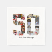 50枚のフォトコラージュ スタンダードカクテルナプキン (正面)