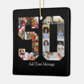 50枚のフォトコラージュ セラミックオーナメント (左)