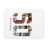 50枚のフォトコラージュ マグネット (横)