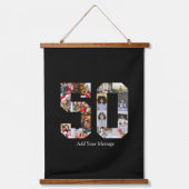 50枚のフォトコラージュ 吊り下げ型タペストリー (正面2)