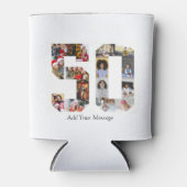 50枚のフォトコラージュ 缶クーラー (正面)