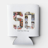 50枚のフォトコラージュ 缶クーラー (裏面)