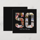 50枚の写真の コラージュ シーズンカード (正面/裏面)