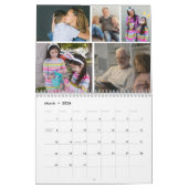 50枚の写真パーソナライズされた カレンダー (3月 2026)