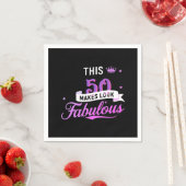 50枚入りの紙ナプキン - 誕生日に最適 スタンダードカクテルナプキン (インサイチュ)
