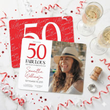 50歳おめでとう！エレガントな50歳の誕生日フォト