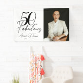 50歳おめでとう!ゴージャスな50歳の誕生日パーティー 横断幕 (インサイチュ)