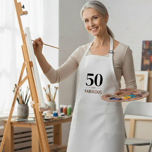 50歳おめでとう チェリー ワイン 誕生日パーティー ロングエプロン