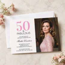 50歳おめでとう ピンクの50歳の誕生日