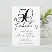 50歳おめでとう ファブリカスな50歳の誕生日パーティー 招待状 (スタンド正面)