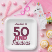 50歳おめでとう ペーパープレート (パーティー)
