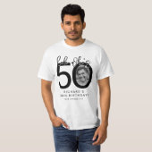 50歳おめでとう | 写真入り50歳の誕生日 Tシャツ (正面フル)