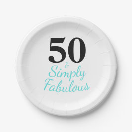 50歳おめでとう!素敵な誕生日 ペーパープレート