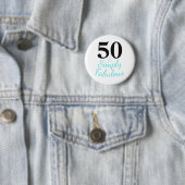 50歳おめでとう 素敵な誕生日 缶バッジ (インサイチュ)