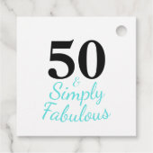 50歳おめでとう 50歳の誕生日お祝いメッセージ フェイバータグ (裏面)