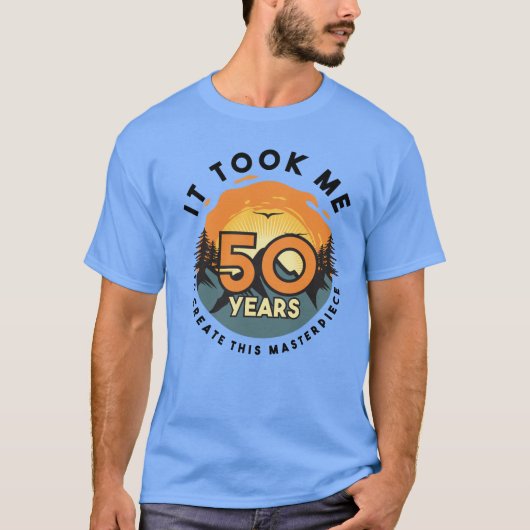 50歳おもしろいのジョークTシャツ50th誕生日Gag Tシャツ (正面)