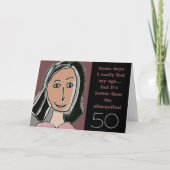 50歳おもしろいの誕生日カード カード (正面)