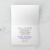 50歳おもしろいの誕生日カード カード (内部)