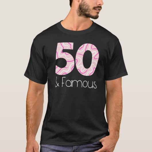 50歳おもしろいの誕生日パーティー男性女性 Tシャツ (正面)