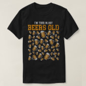 50歳おもしろいの誕生日私は、この多くのビールO Tシャツ (デザイン正面)