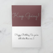 50歳おもしろいの誕生日 カード (内部)