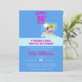 50歳おもしろいの誕生日 招待状 (スタンド正面)