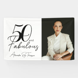 50歳お誕生日おめでとう フォトプロップス 横断幕