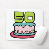 50歳お誕生日ケーキ マウスパッド (マウス)